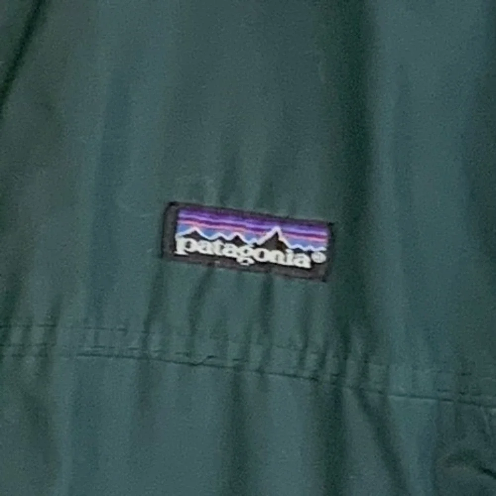 VTG Patagonia Shelled Synchilla Jacket Mens M‎ Green Fleece Lined Bomber USA